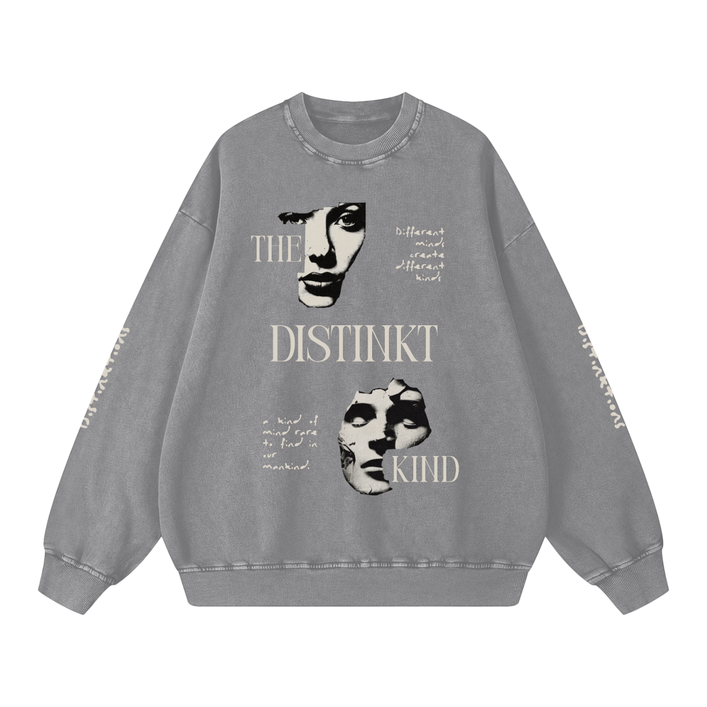"DISTINKT KIND" SNOW WASHED OVERSIZED SWEATSHIRT