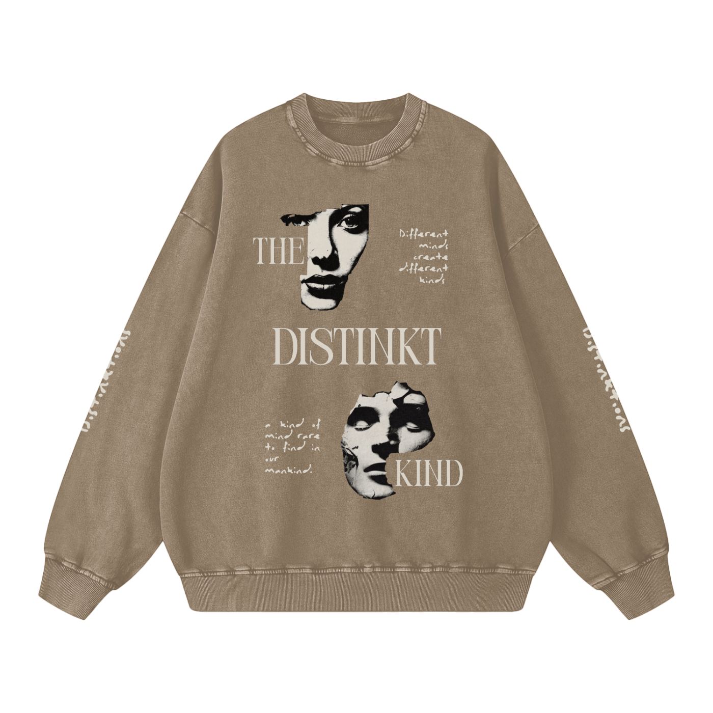 "DISTINKT KIND" SNOW WASHED OVERSIZED SWEATSHIRT